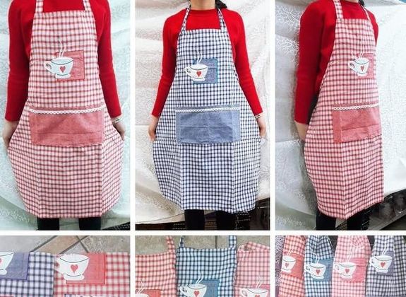 Delantales de cocina, tipos - textiles de cocina en Michi Lencería