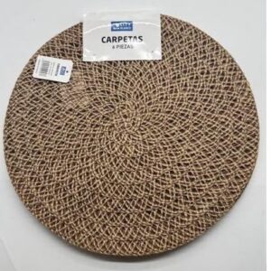 CARPETA REDONDA TEJIDA/CROCHET x 6 CITY