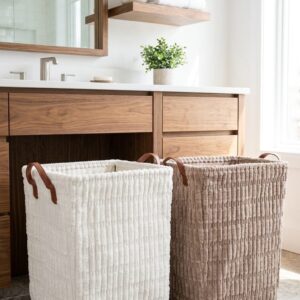 CESTO CON ASAS CUERO 35 x 30 x 40 (G0091)