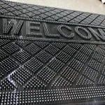 ALF. GOMA ENTRADA WELCOME BRILLO T.IMP Alfombra
