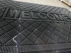 ALF. GOMA ENTRADA WELCOME BRILLO T.IMP Alfombra