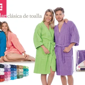 BATA TOALLA S-M-L-XL COLOR/BLANCO SECLAR Sebele Batas