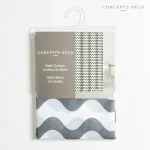 CORT. BAÃO GRIS/BEIGE CONCEPTO Conc. Deco Cortinas