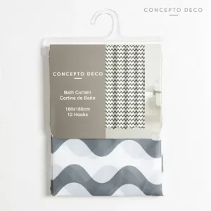 CORT. BAÃO GRIS/BEIGE CONCEPTO Conc. Deco Cortinas