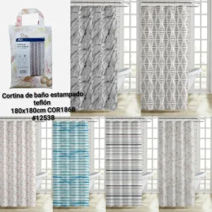 CORTINA BAÃO ESTAMP. C/BOLSA CITY CITY Cortinas