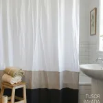 CORTINA BAÃO TUSOR RAYA 1.80 x 1.80 BLUME Cortinas