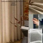 CORTINA LINO RUSTICA BLACKOUT CITY CITY Cortinas