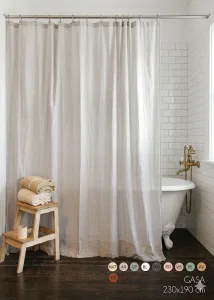 CORTINA BAÃO GASA LISA 2.30 x 1.90 BLUME Cortinas