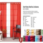 CORTINA RAFIA C/BOTON MADERA 10025 Francavilla Cortinas