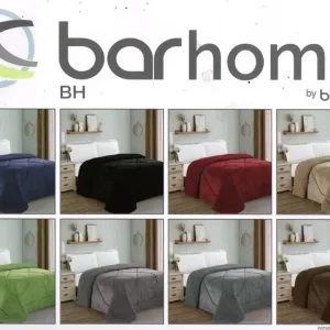 EDREDON FLANNEL/CORD. KING BARHOME BARHOME Frazadas