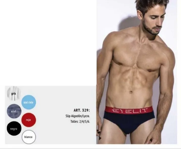 SLIP ALG/LYCRA (ART.329) 2 AL 6 SLIP ALG/LYCRA (ART.329) 2 AL 6 Eyelit Accesorios