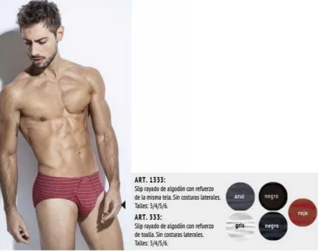 SLIP JERSEY ALG. (ART.333) 3 AL 6 SLIP JERSEY ALG. (ART.333) 3 AL 6 Eyelit Accesorios