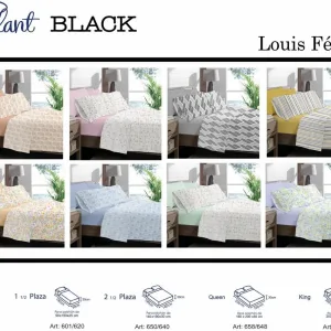 SAB. GALANT/BLACK 1 1/2 P.B. Pierre Balmain Sábanas
