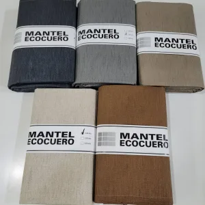 MANTEL ECO-CUERO LISO x 2.00 Blanco Rosario Manteles