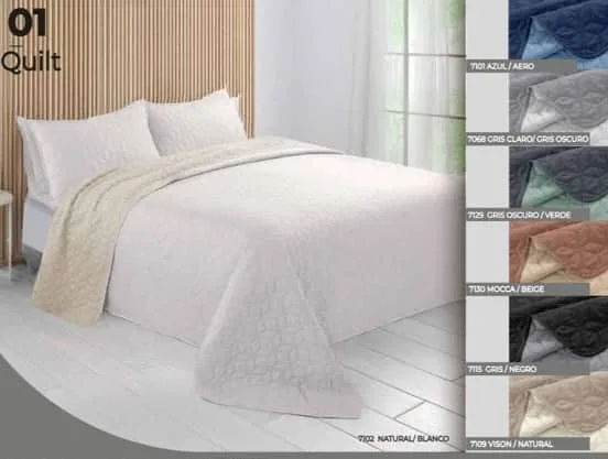 QUILT BICOLOR REVERSIBLE QUEEN KAVANAGH QUILT BICOLOR REVERSIBLE QUEEN KAVANAGH Kavanagh Cubrecamas