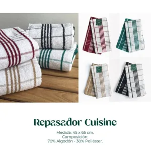 SET REPASADOR TOALLA x 2 CUISINE CAMARO CAMARO Repasadores