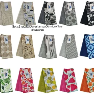 REPASADOR PACK x 2 LISO/ESTAMP. CITY City Repasadores