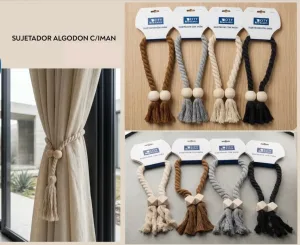 SUJETADOR CORTINA C/IMAN CITY City Accesorios
