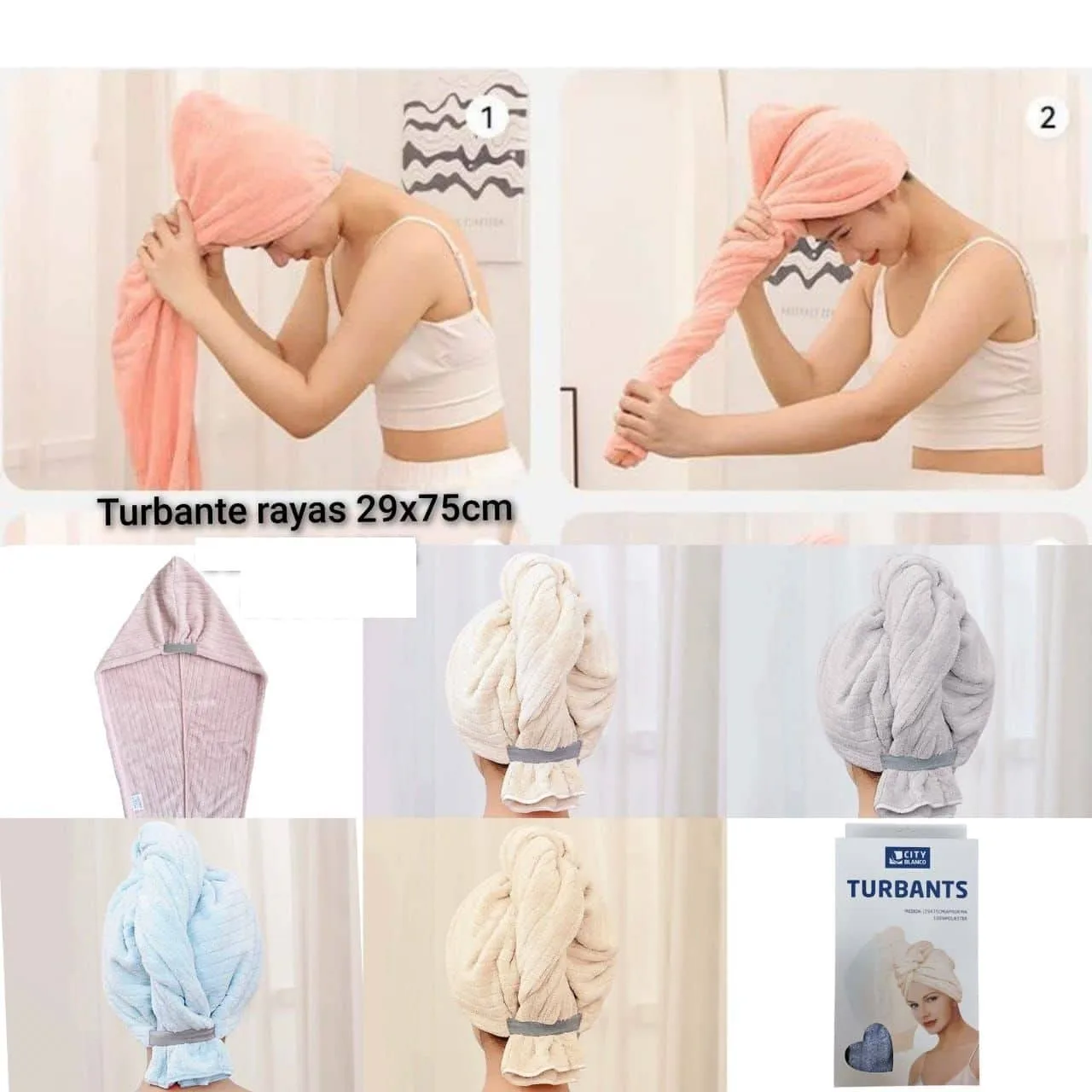 TURBANTE CAJA CITY TURBANTE CAJA CITY City Toallas