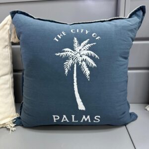 ALMOHADON SERIGRAFIA PALMERA 50 x 50